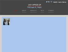 Tablet Screenshot of mehrlaw.com
